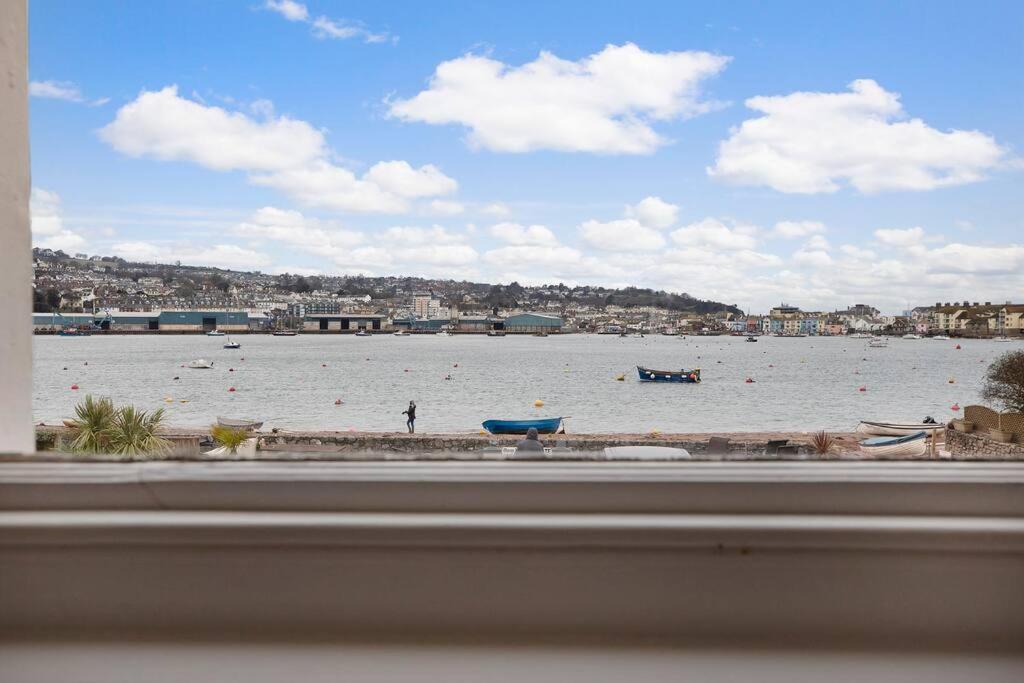 Beach Front Flat Shaldon With Parking Exteriör bild