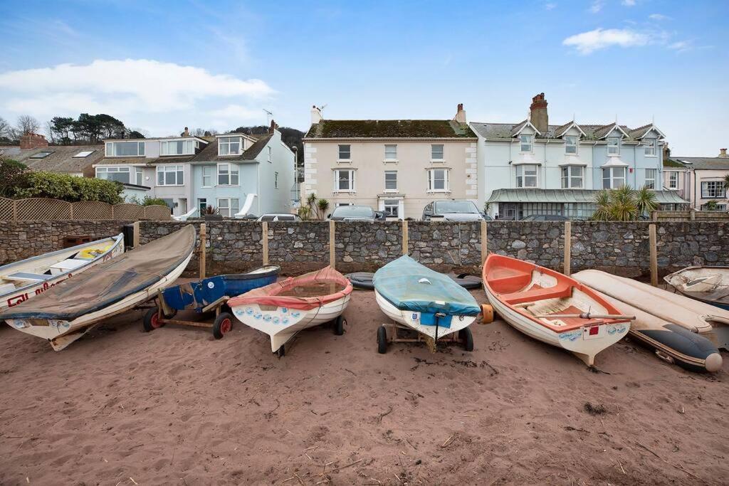 Beach Front Flat Shaldon With Parking Exteriör bild