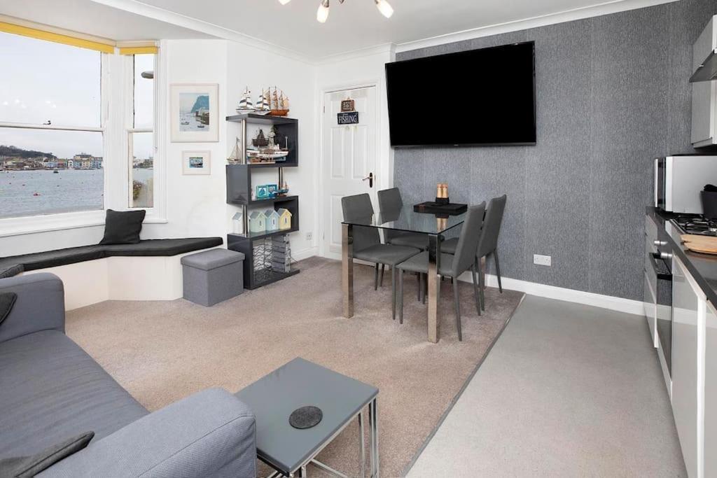 Beach Front Flat Shaldon With Parking Exteriör bild